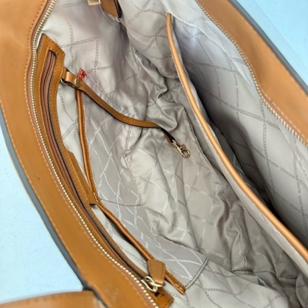 Michael Kors Caramel Leather Tote - Picture 9 of 16